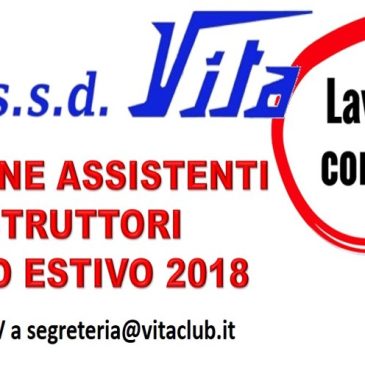 SELEZIONE ASSISTENTI e ISTRUTTORI CENTRO ESTIVO 2018